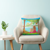 Dream View Throw Pillow クッション (椅子)