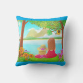 Dream View Throw Pillow クッション (裏面)