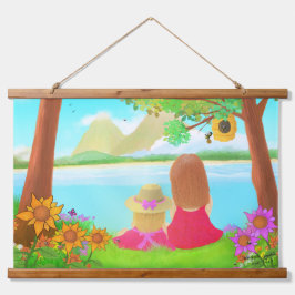 Dream View Wood Hanger Wall Tapestry 吊り下げ型タペストリー