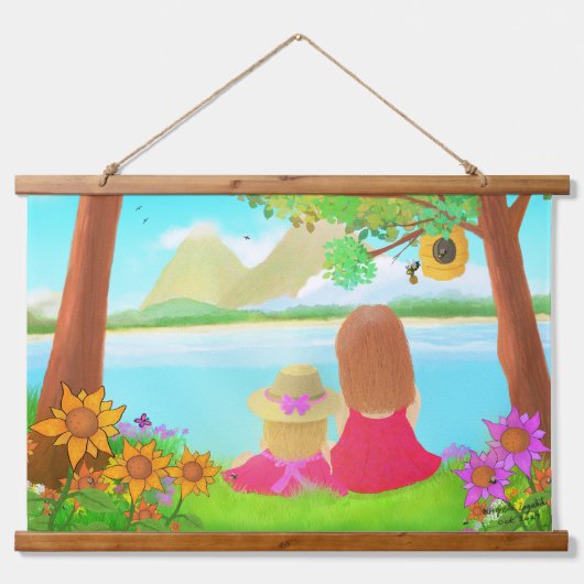 Dream View Wood Hanger Wall Tapestry 吊り下げ型タペストリー (正面)