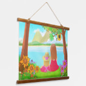 Dream View Wood Hanger Wall Tapestry 吊り下げ型タペストリー (傾斜あり)