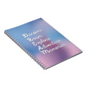 DREAM WallArt: Discove Roam Explor Adventur Memor ノートブック (右側)