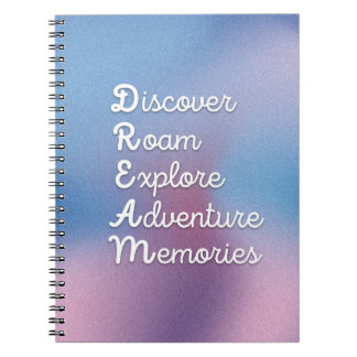 DREAM WallArt: Discove Roam Explor Adventur Memor ノートブック