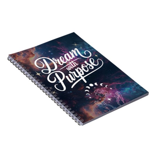Dream with Purpose- Cosmic Intention Notebook ノートブック (右側)
