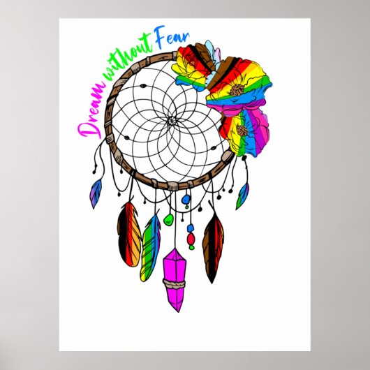 Dream Without Fear - LGBTQ+ Dream Catcher ポスター (正面)
