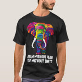 Dream Without Fear Love Without Limits  LGBT Pride Tシャツ (正面)