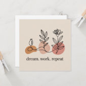 Dream. Work. Repeat カード (正面/裏面インサイチュ)