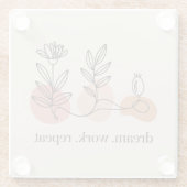 Dream. Work. Repeat ガラスコースター (裏面)