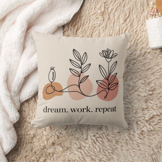 Dream. Work. Repeat クッション (ブランケット)