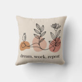 Dream. Work. Repeat クッション (裏面)