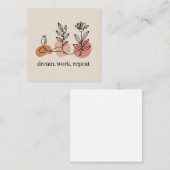 Dream. Work. Repeat ノートカード (正面/裏面)