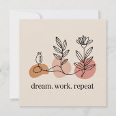 Dream. Work. Repeat 招待状 (正面)
