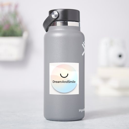 DreamAndSmileミニマリストロゴステンレススチールワート シール (HydroFlask)