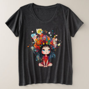 DreamBloom:あなたの心を彩る プラスサイズTシャツ