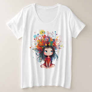 DreamBloom:あなたの心を彩る プラスサイズTシャツ