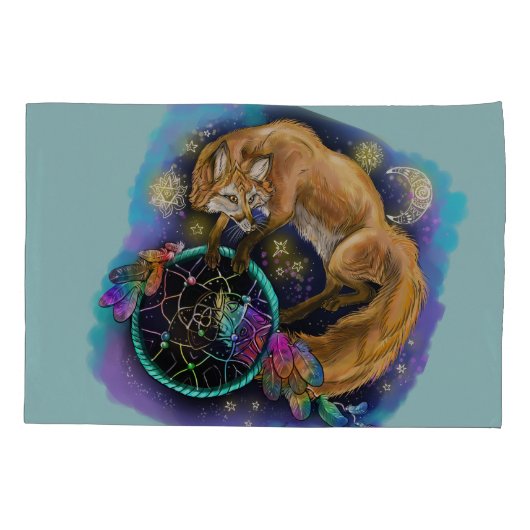 Dreamcatcherのキツネ 枕カバー (裏面)