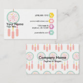 Dreamcatcherのパステル 名刺 (正面/裏面)