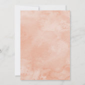 Dreamcatcherのベビーシャワーの招待状の珊瑚のティール(緑がかった色) 招待状 (裏面)