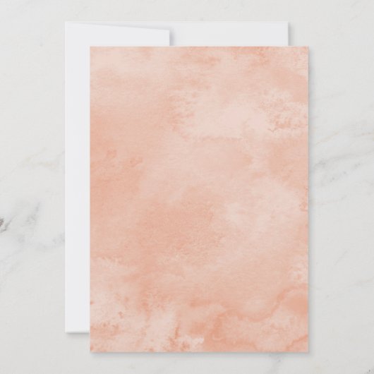 Dreamcatcherのベビーシャワーの招待状の珊瑚のティール(緑がかった色) 招待状 (裏面)