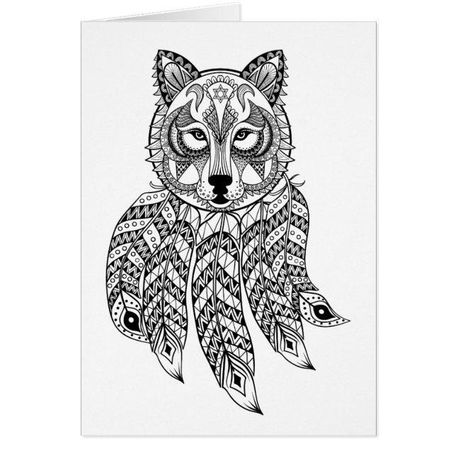 Dreamcatcherの刺激を受けたなオオカミ (正面)