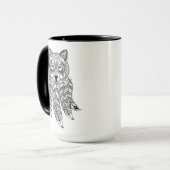 Dreamcatcherの刺激を受けたなオオカミ マグカップ (正面左)