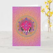 Dreamcatcherの挨拶状 カード (黄色い花)