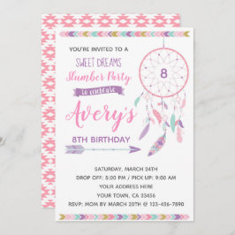 Dreamcatcherの眠りのパーティの招待状 招待状