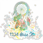 Dreamcatcher(ばちゃばちゃ)跳ねるメールボックスのステッカー シール (正面)