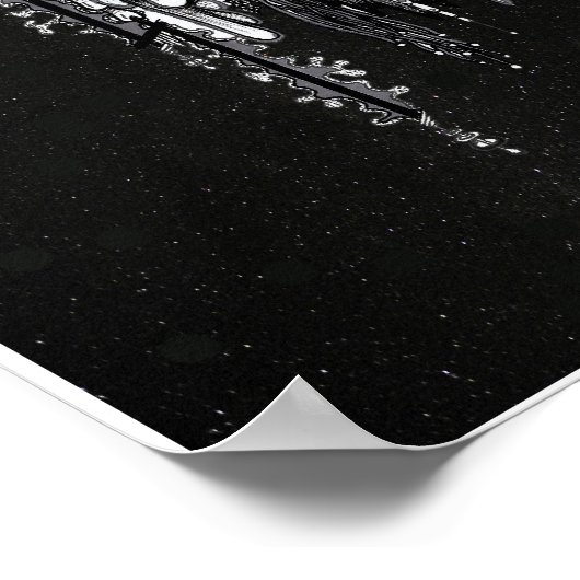 Dreamcatcher – 星空の背景 ポスター (角)