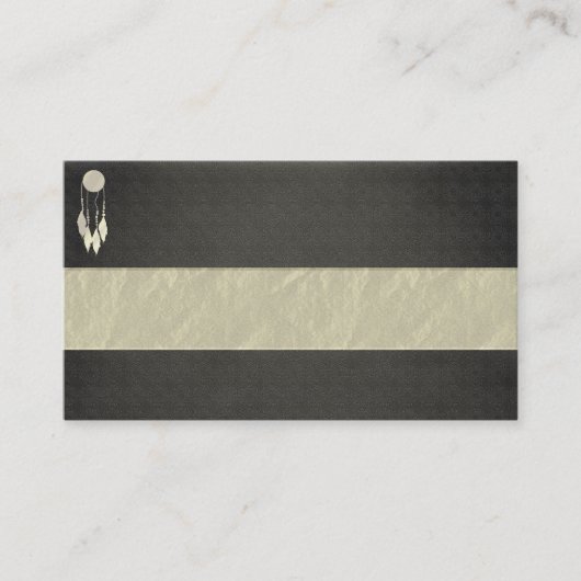 dreamcatcher、金ゴールド、ネイティブアメリカン、名刺 名刺 (正面)