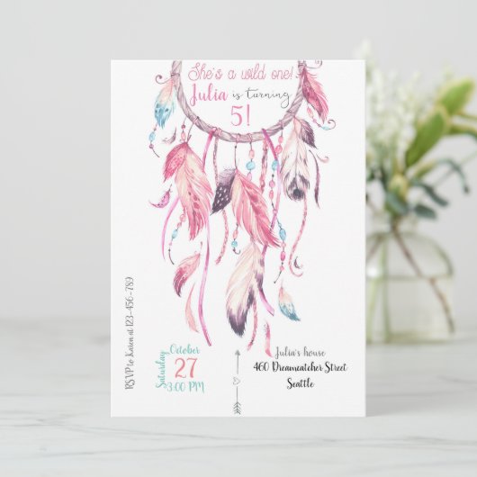 Dreamcatcher Birthday Invitation 招待状 (スタンド正面)