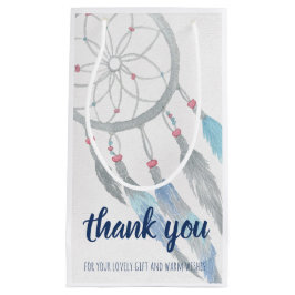 Dreamcatcher Boho Baby Showerありがとう スモールペーパーバッグ