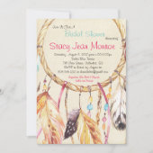 Dreamcatcher Bridal Shawer Invitation 5x7 Boho 招待状 (正面)