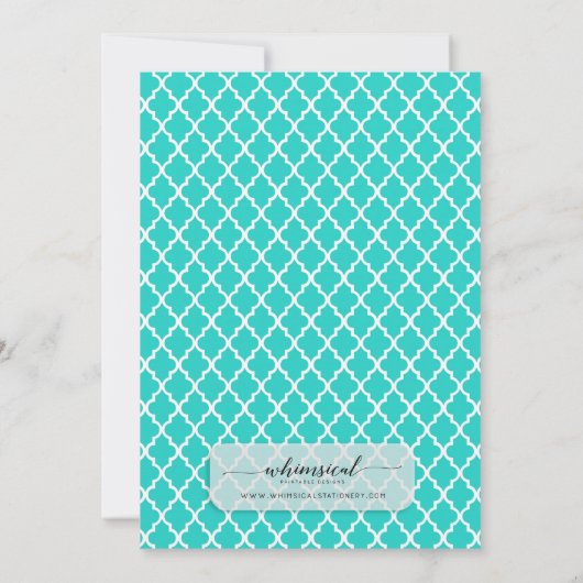 Dreamcatcher Bridal Shawer Invitation 5x7 Boho 招待状 (裏面)