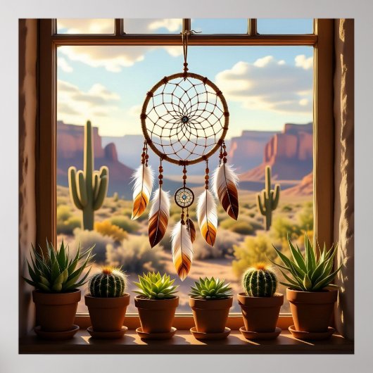 Dreamcatcher, Desert Canyons, Cacti   ポスター (正面)