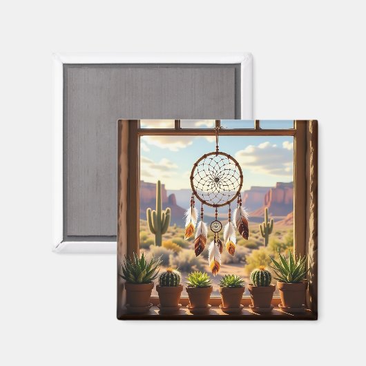 Dreamcatcher, Desert Canyons, Cacti マグネット (正面/裏面)