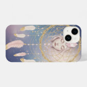 Dreamcatcher Goddess - Ethereal Moon & Stars iPhoneケース (裏面横)
