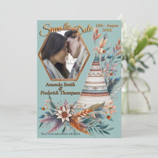 Dreamcatcher in a Bohemian theme 招待状 (スタンド正面)