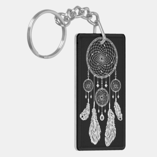 Dreamcatcher - Keychain (黒) キーホルダー (正面左)