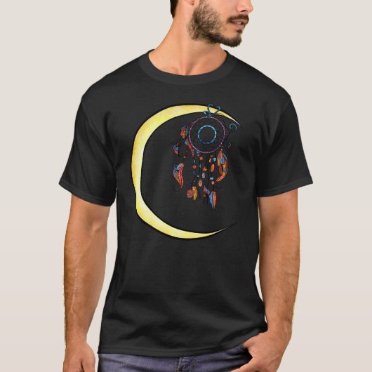 Dreamcatcher Native American Hoop Design Tシャツ (正面)