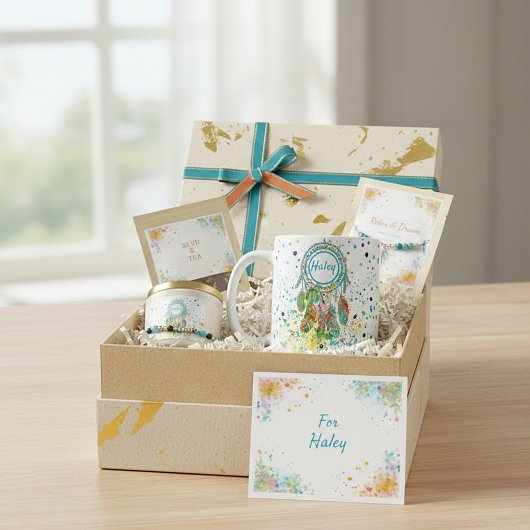 Dreamcatcher splatter personalized  coffee mug コーヒーマグカップ