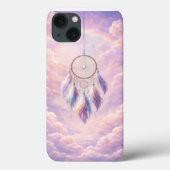 Dreamcatcher with Feathers and Clouds Case-Mate iPhoneケース (裏面)