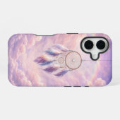 Dreamcatcher with Feathers and Clouds iPhone 16ケース (裏面横)