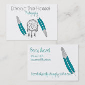 Dreamcatchersおよび羽 名刺 (正面/裏面)