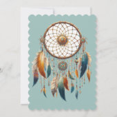 Dreamcatchers in a Bohemian theme サンキューカード (裏面)