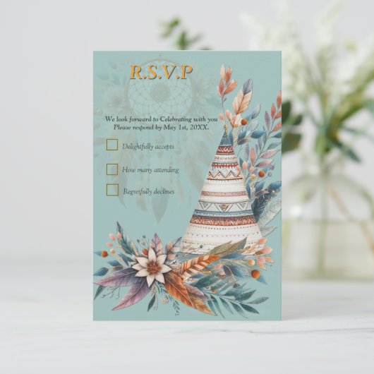 Dreamcatchers in a Bohemian theme 出欠カード (スタンド正面)