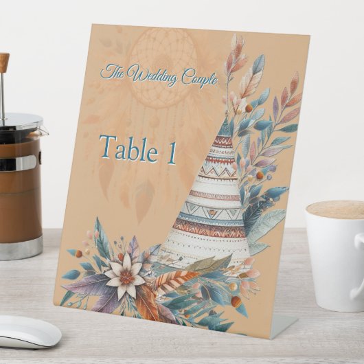 Dreamcatchers in a Bohemian theme 台座サイン (インサイチュ)