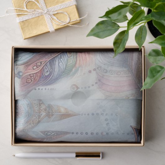 Dreamcatchers in a Bohemian theme 薄葉紙 (ギフト)