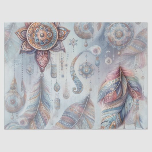 Dreamcatchers in a Bohemian theme 薄葉紙 (正面)