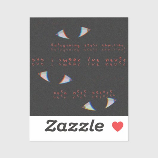 Dreamcoreビニールステッカー – Eyes シール (シート)